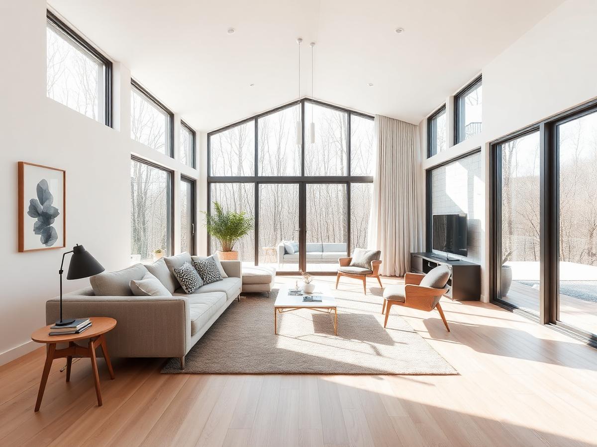 Bright manufactured home interior
